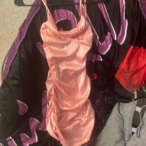 Stain pink dress